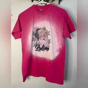 Women’s tie dye handmade Santa Claus T-Shirt